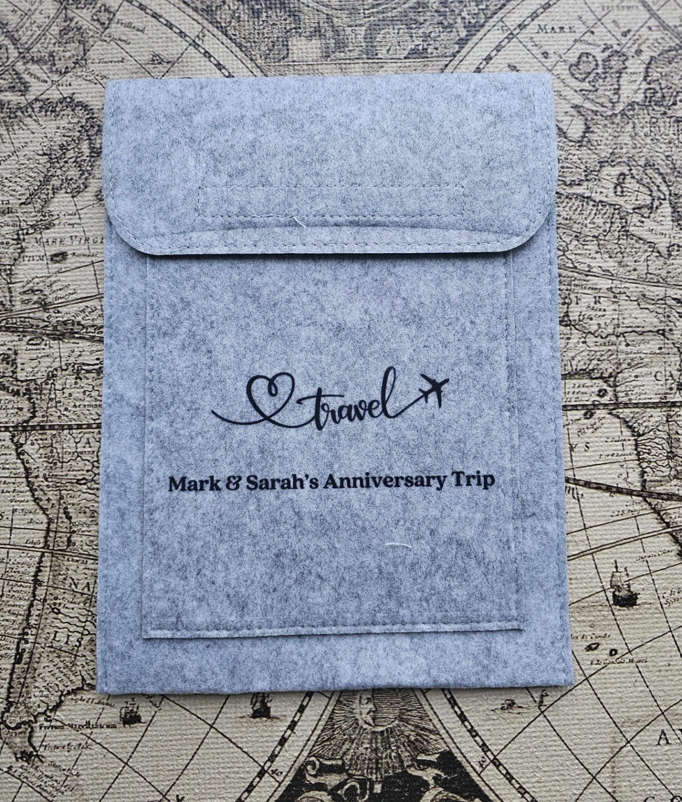 Personalised Light Grey Double Pocket or Zip Up Wallets