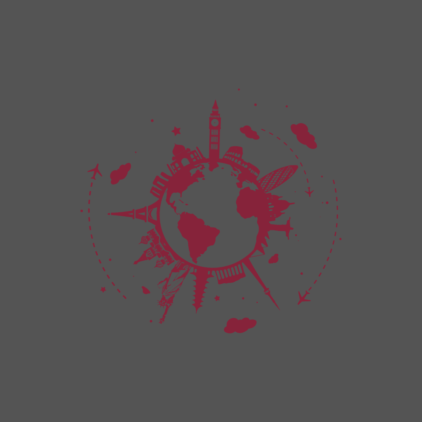 Zip Up Wallet in Charcoal  - Chose your logo design and colour