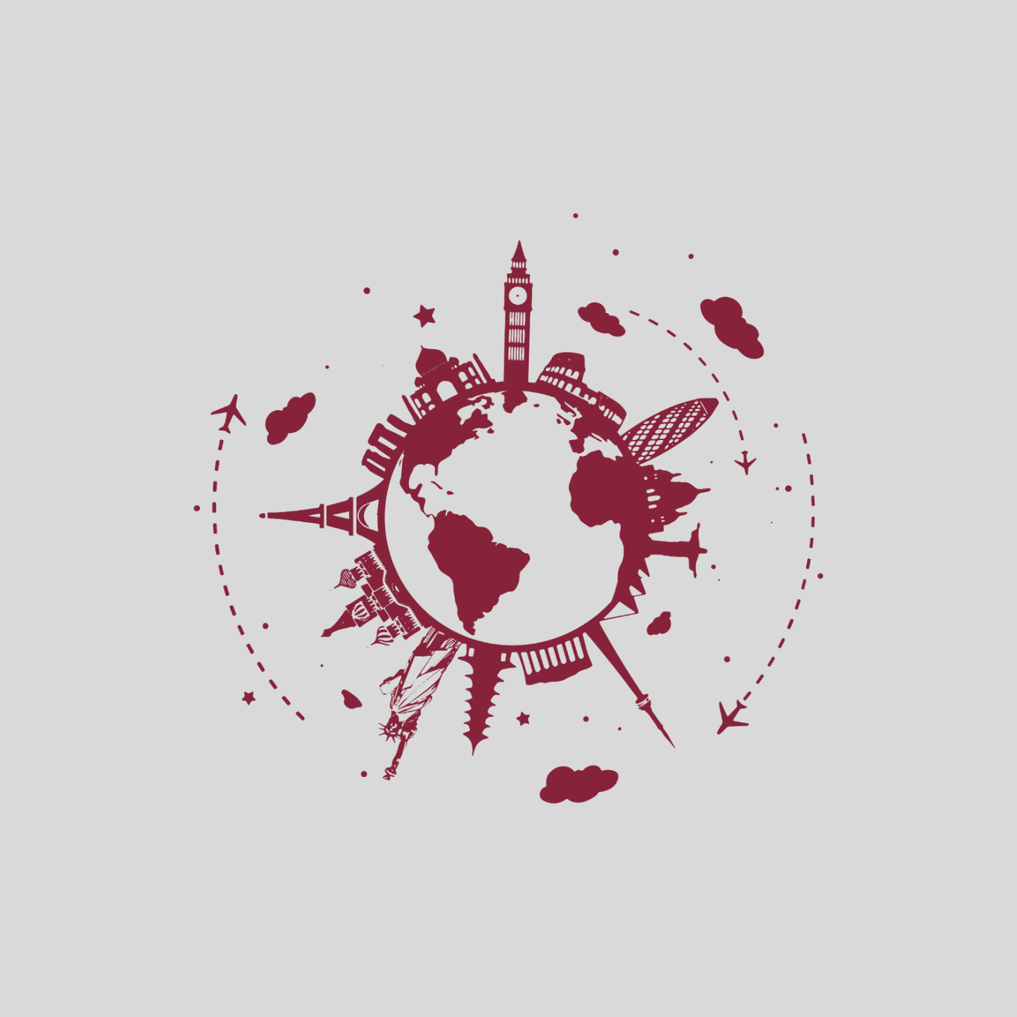 Double Pocket Wallet in Light Grey  - Choose your logo design and colour