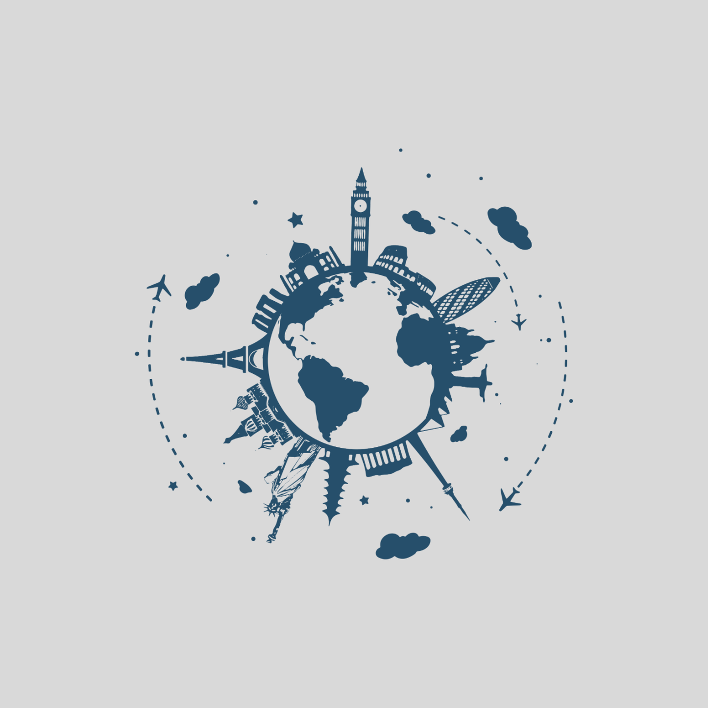 Double Pocket Wallet in Light Grey  - Choose your logo design and colour