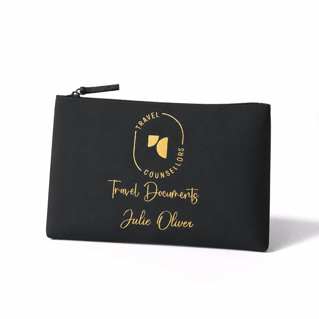 Zip Up Canvas Wallets Personalised