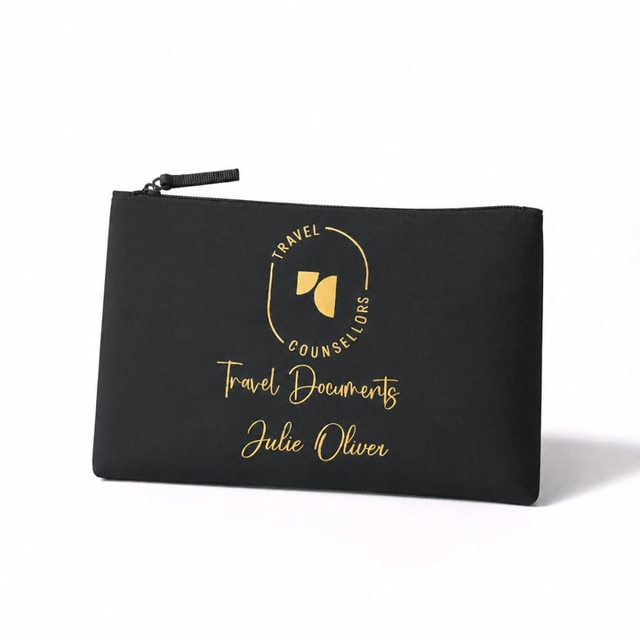 Zip Up Canvas Wallets Personalised