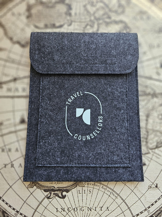 Double Pocket Charcoal with Oval Logo in Light Amazon