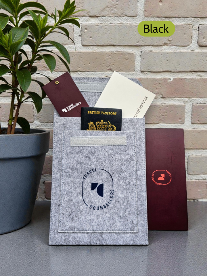 Double Pocket Wallet in Light Grey with Oval Logo in various colours