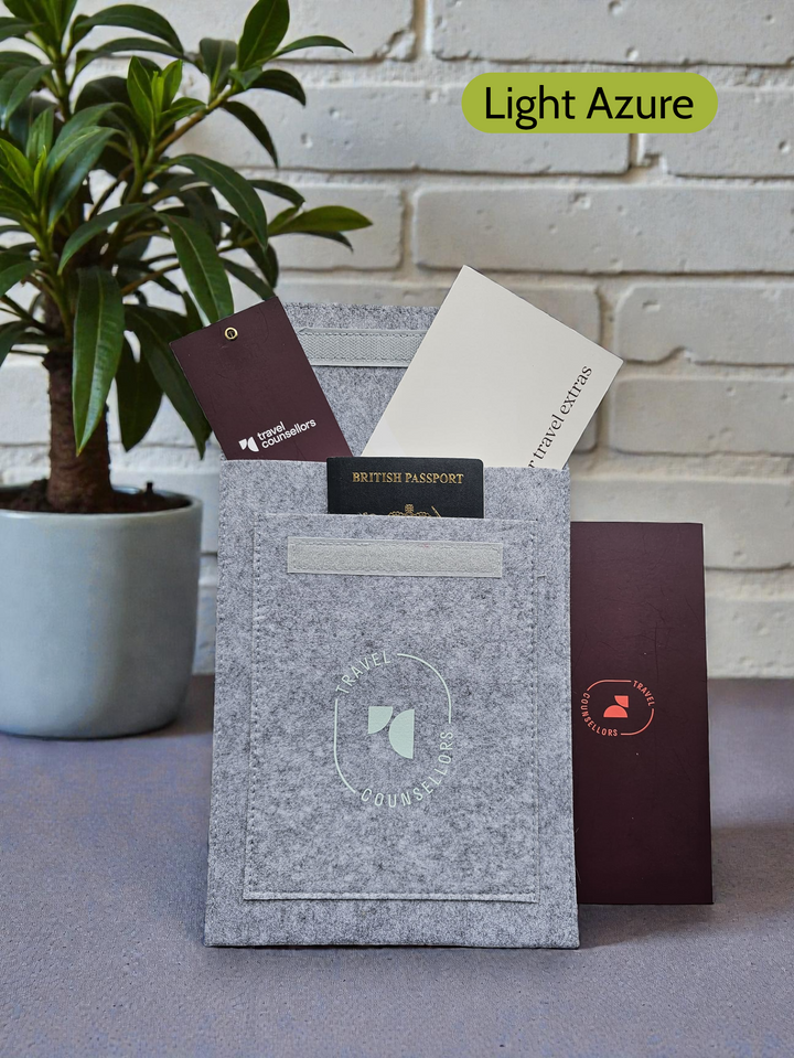 Double Pocket Wallet in Light Grey with Oval Logo in various colours