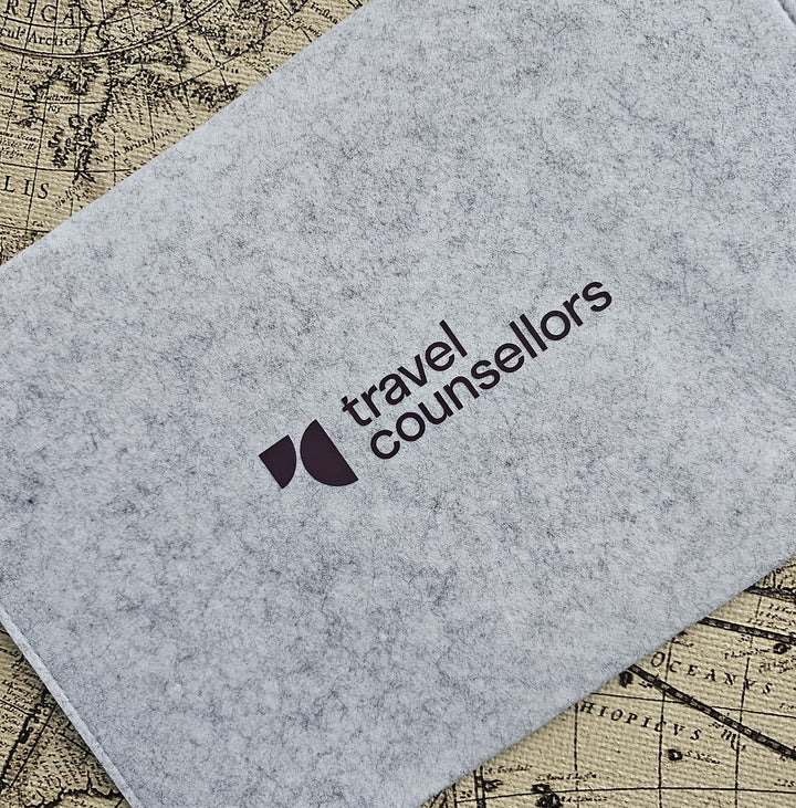 Light Grey Felt Wallet for iPad/Tablets/Slim Laptops