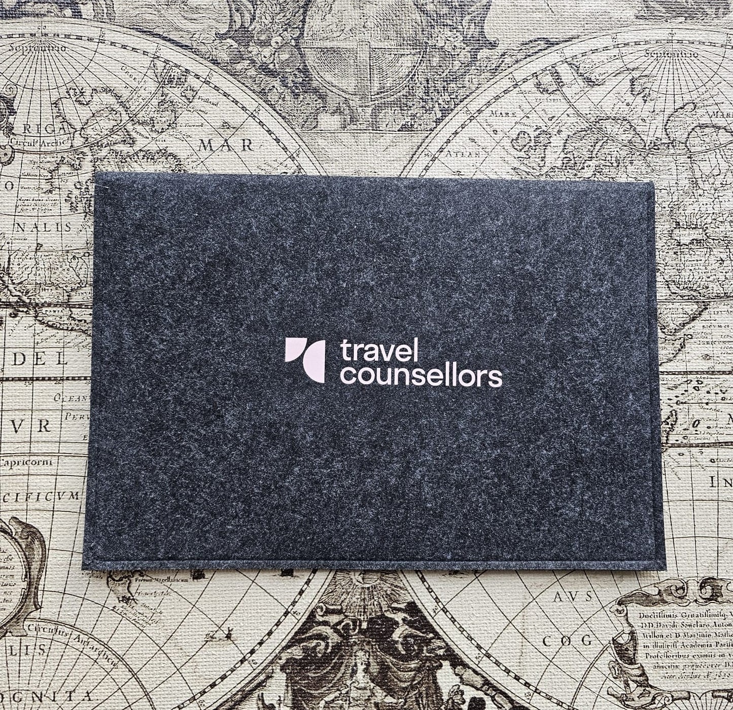 Charcoal Felt Wallet for iPad/Tablets/Slim Laptops
