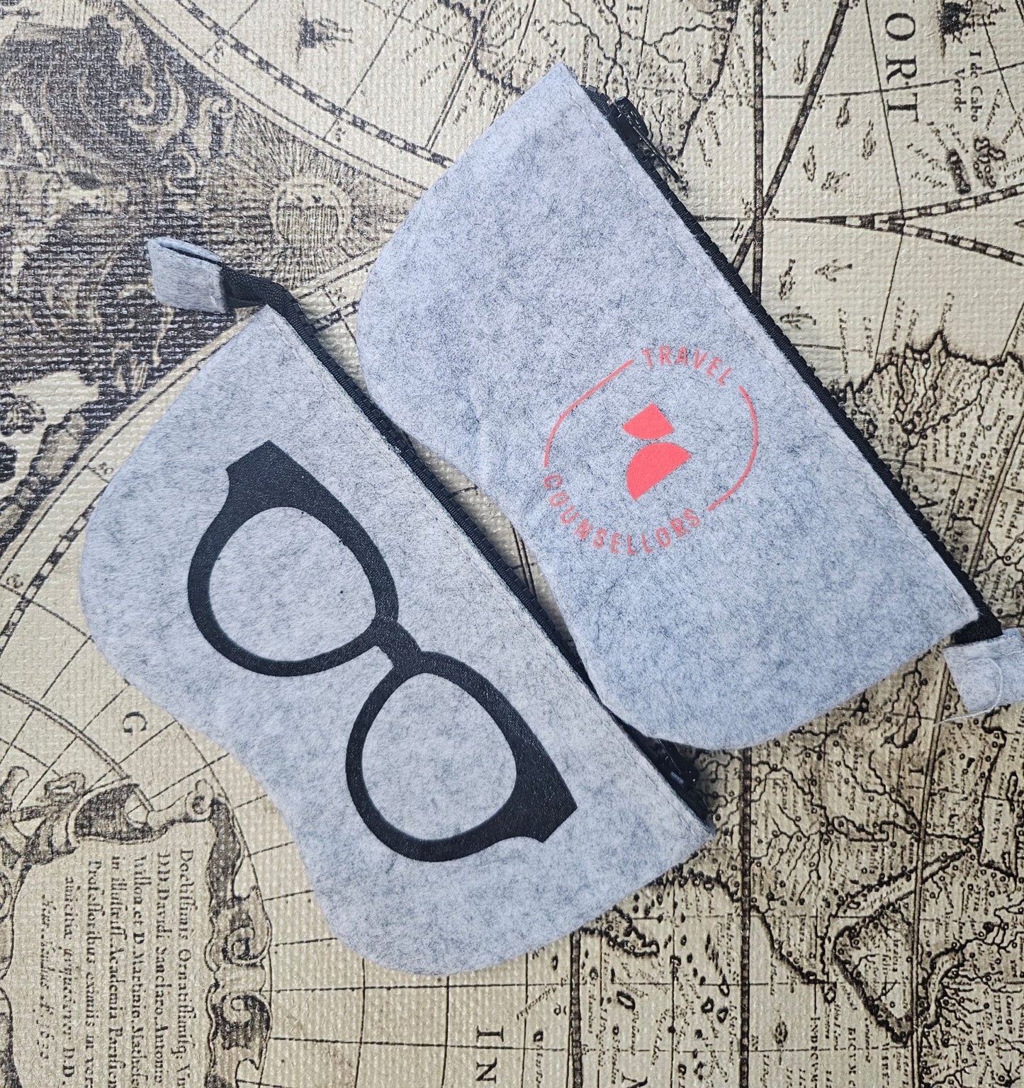 Fun and Bright  Felt Sunglasses Case