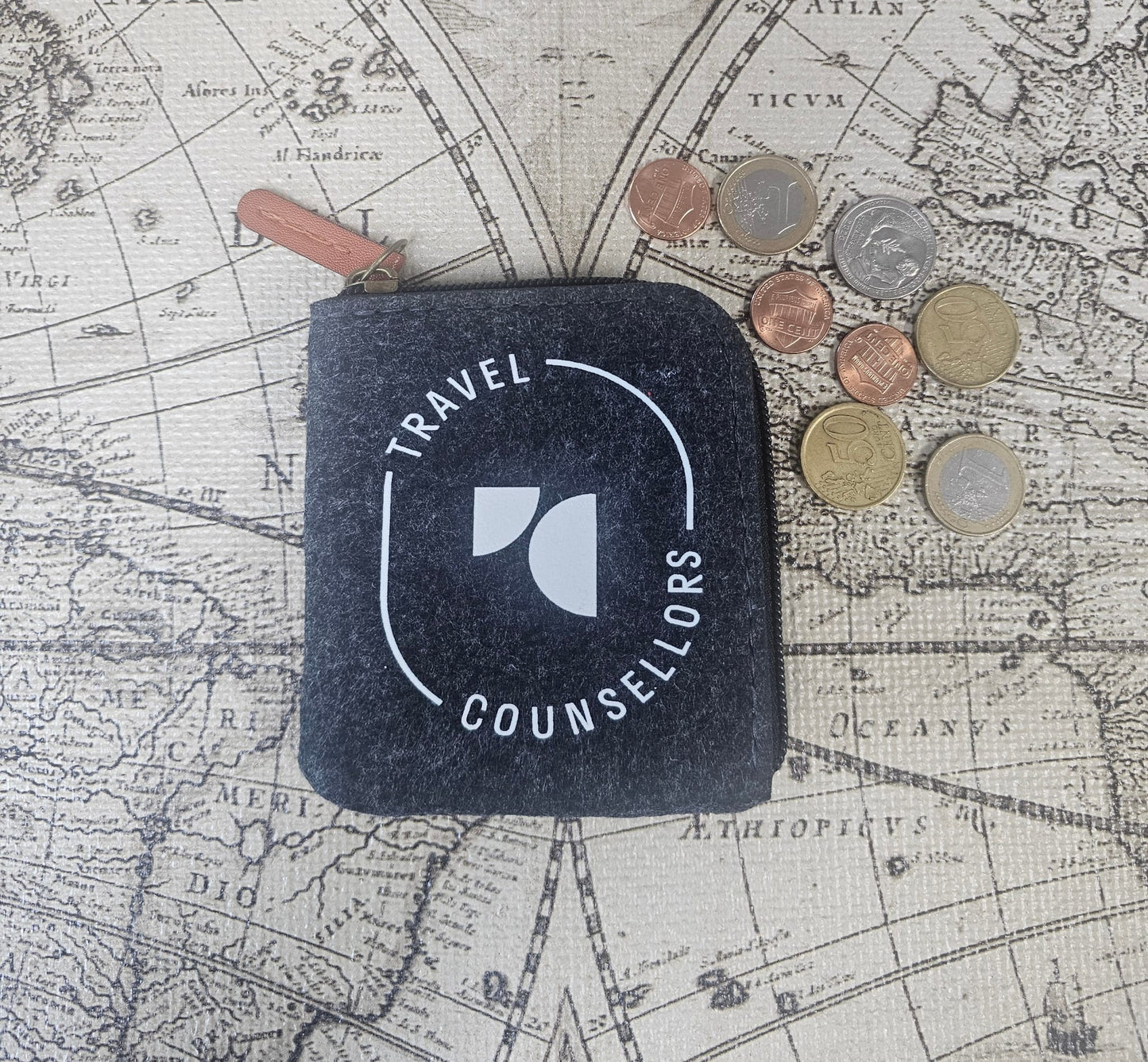 Charcoal Coin Purse /  Wallet