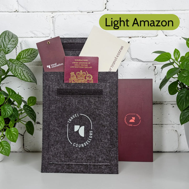 Double Pocket Wallet in Charcoal with Oval Logo in various colours