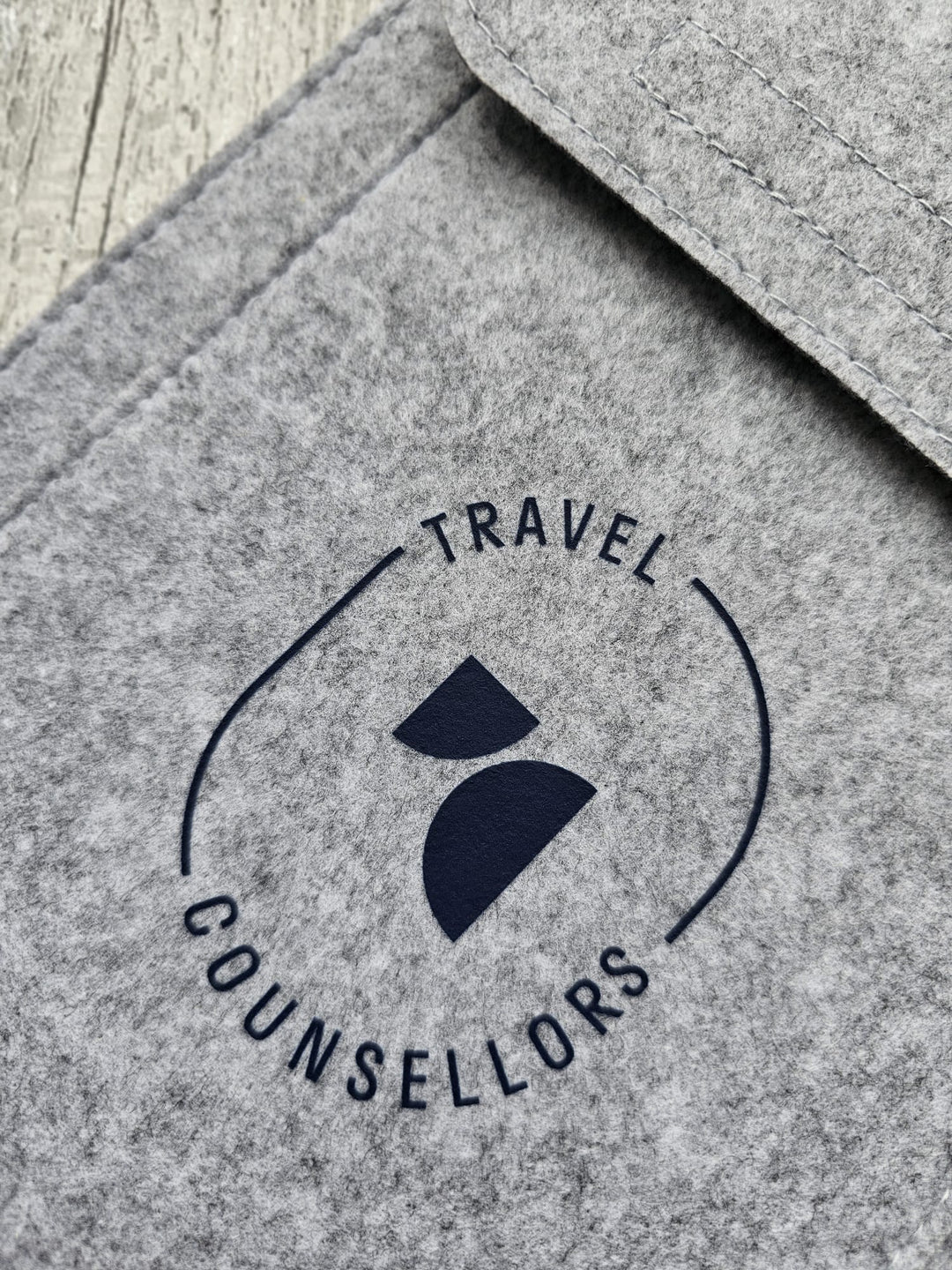 Double Pocket Wallet in Light Grey with Oval Logo in various colours