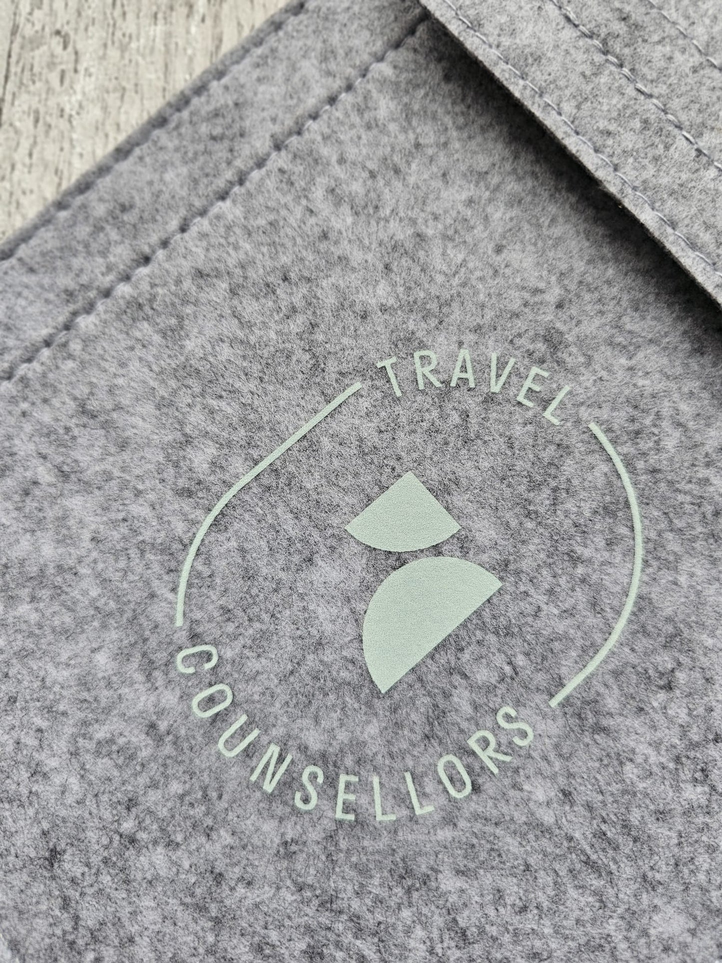 Double Pocket Wallet in Light Grey with Oval Logo in various colours