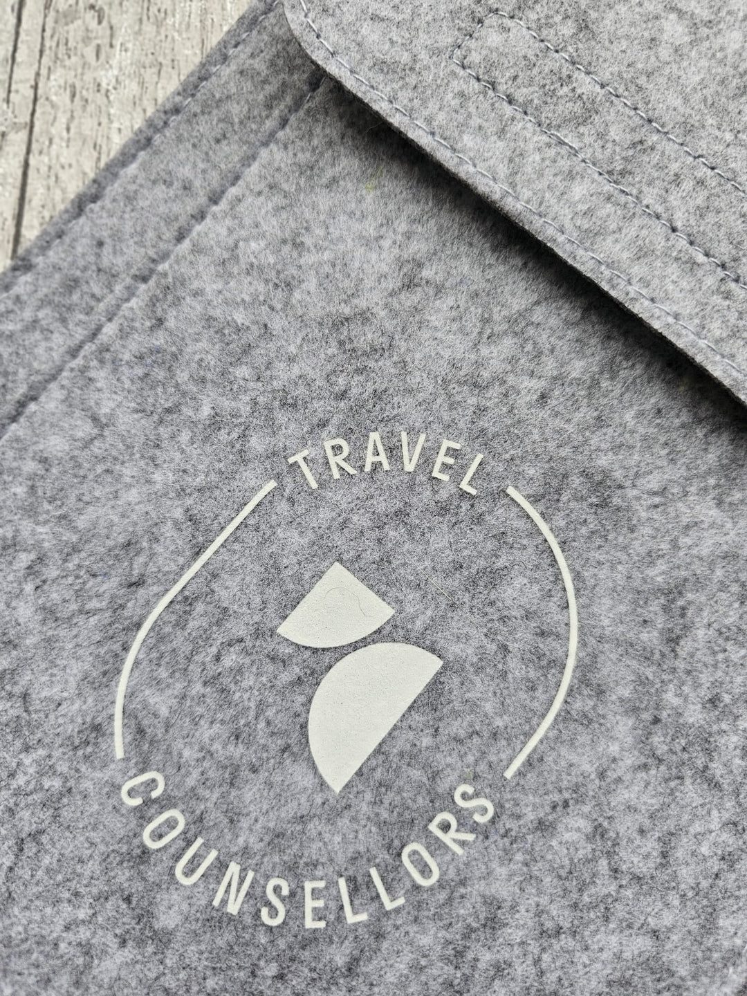 Double Pocket Wallet in Light Grey with Oval Logo in various colours