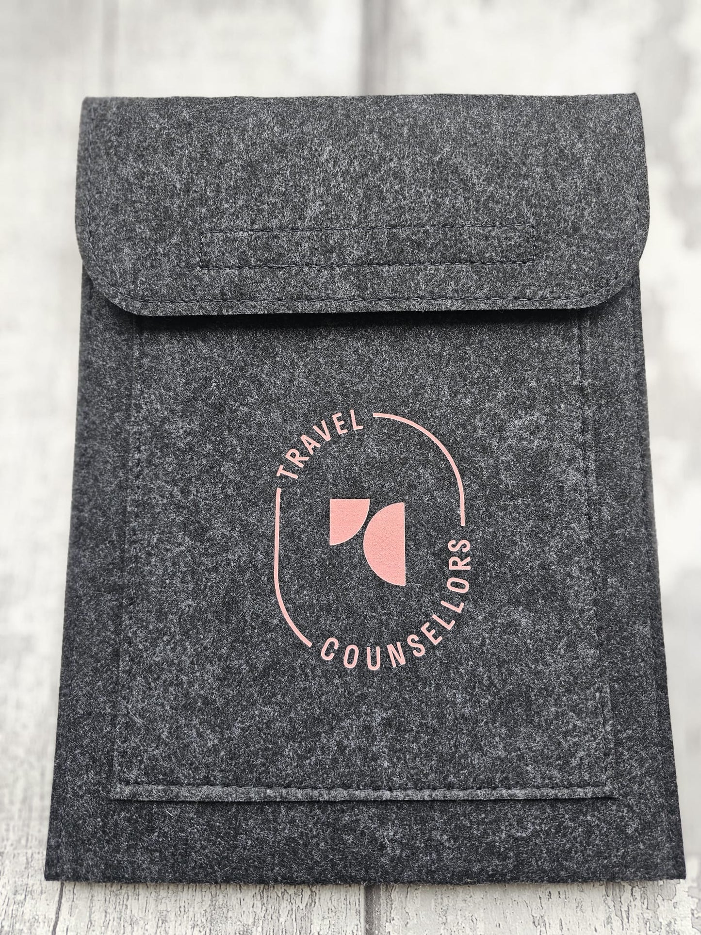 Double Pocket Wallet in Charcoal with Oval Logo in various colours