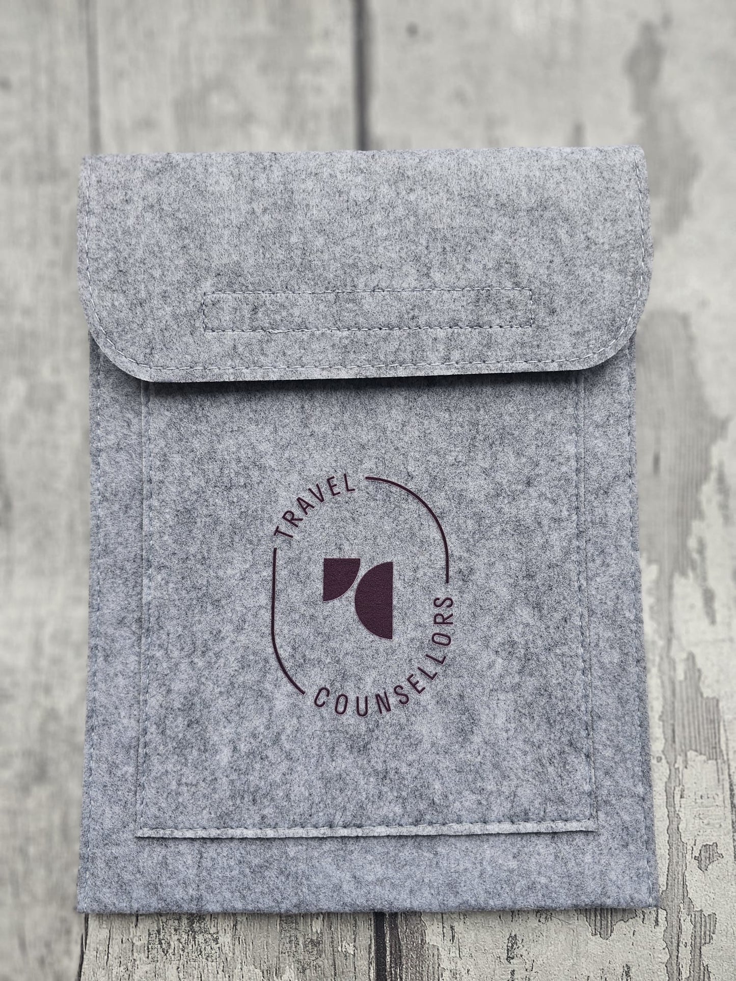 Double Pocket Wallet in Light Grey with Oval Logo in various colours