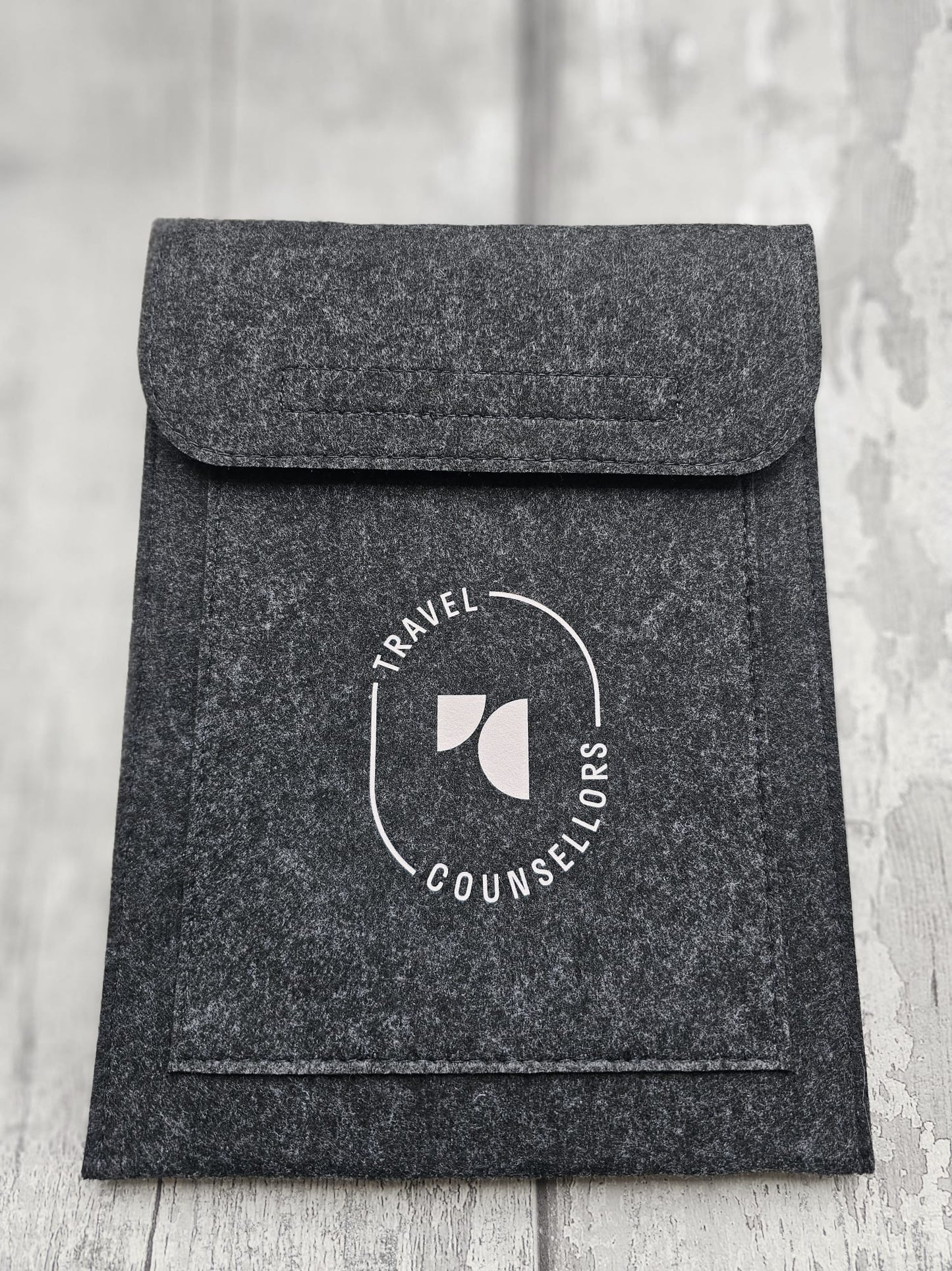 Double Pocket Wallet in Charcoal with Oval Logo in various colours