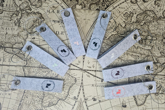 Light Grey Luggage Tags