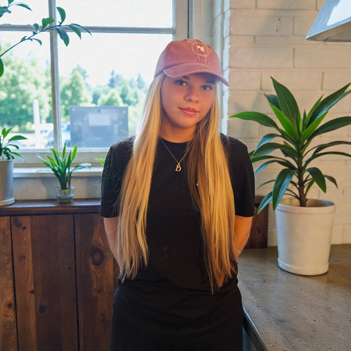 Vintage Style Cap with Oval Logo