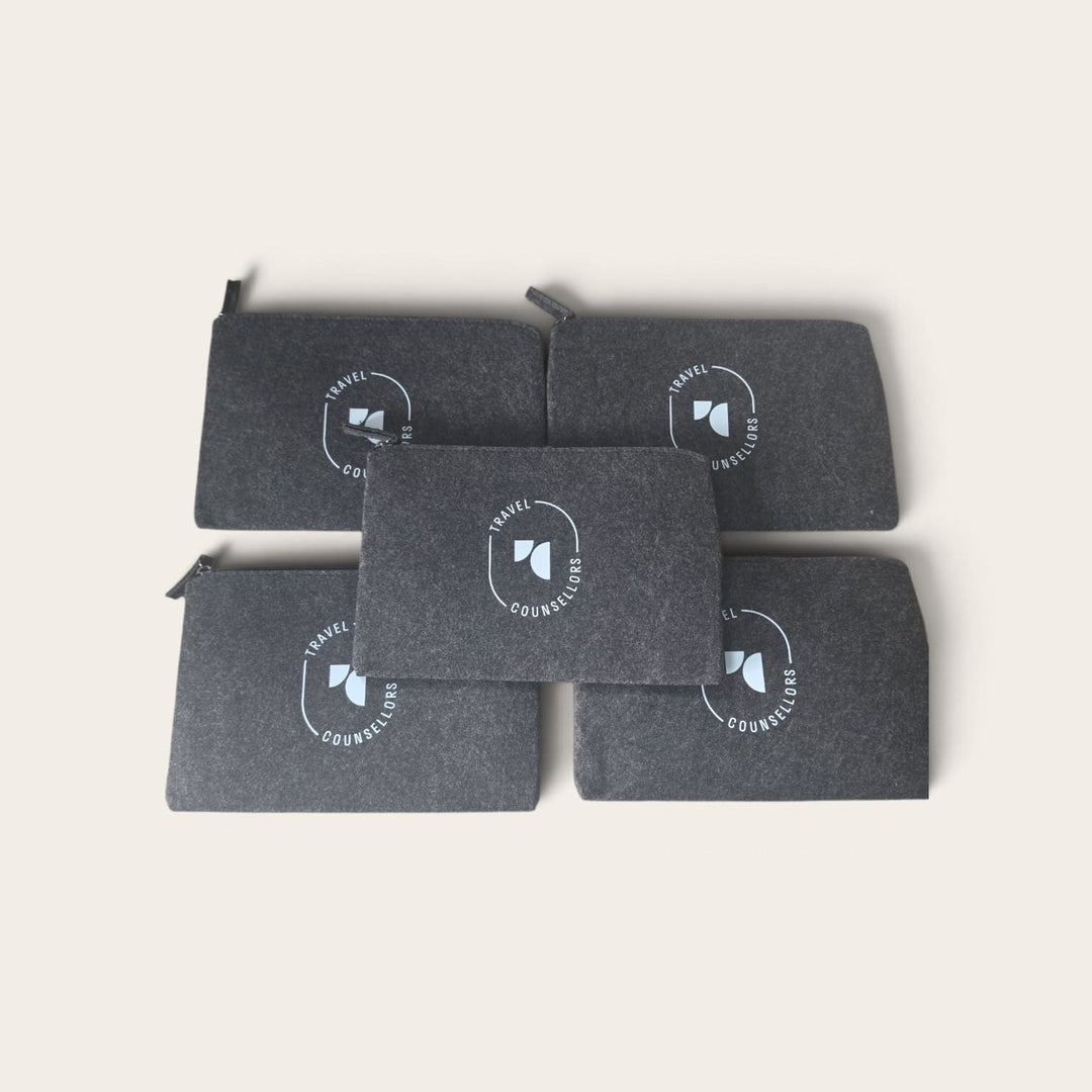 5 x Zip Up Wallets - TC Light Azure