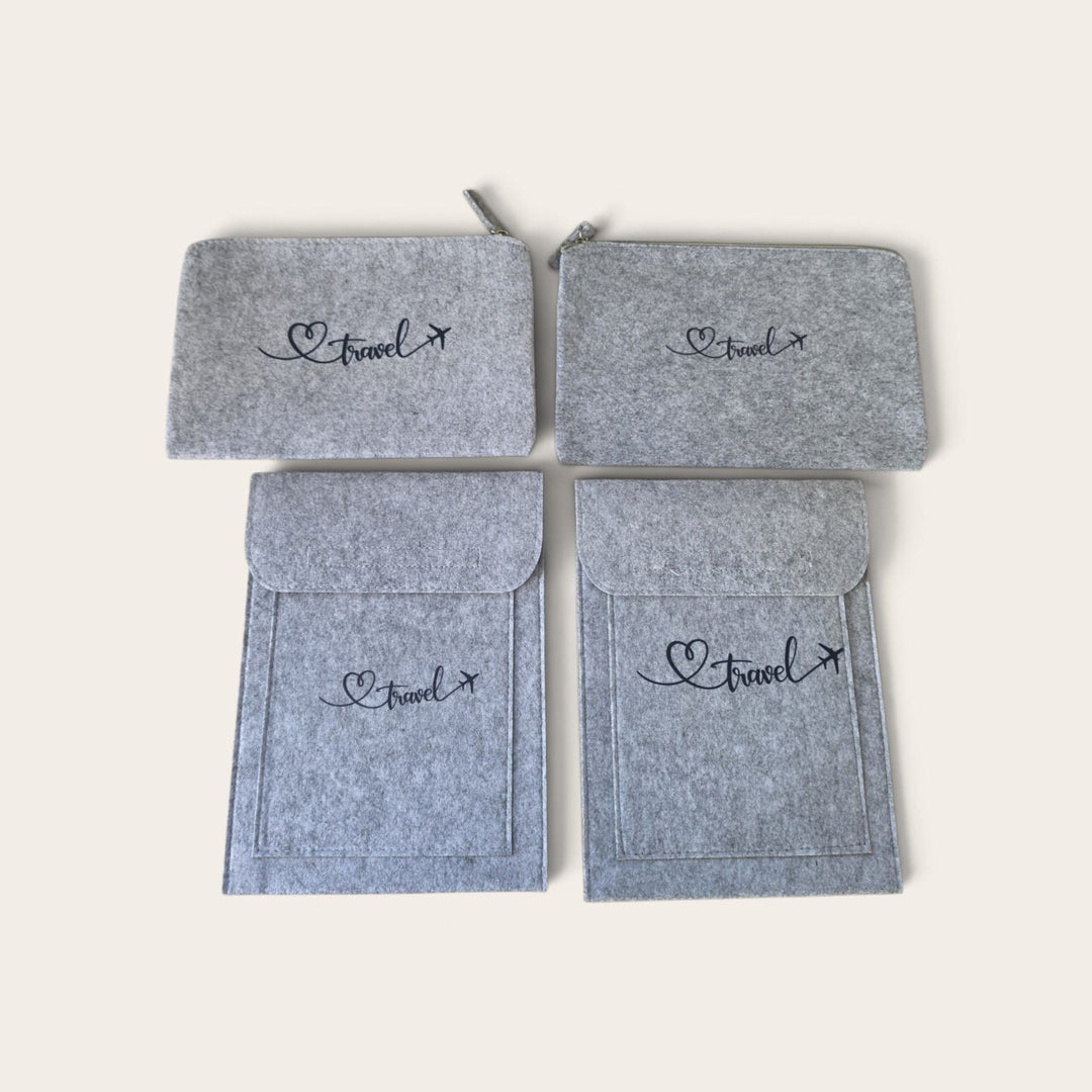 2 x Double Pocket  and 2 x Zip Up Wallets Travel