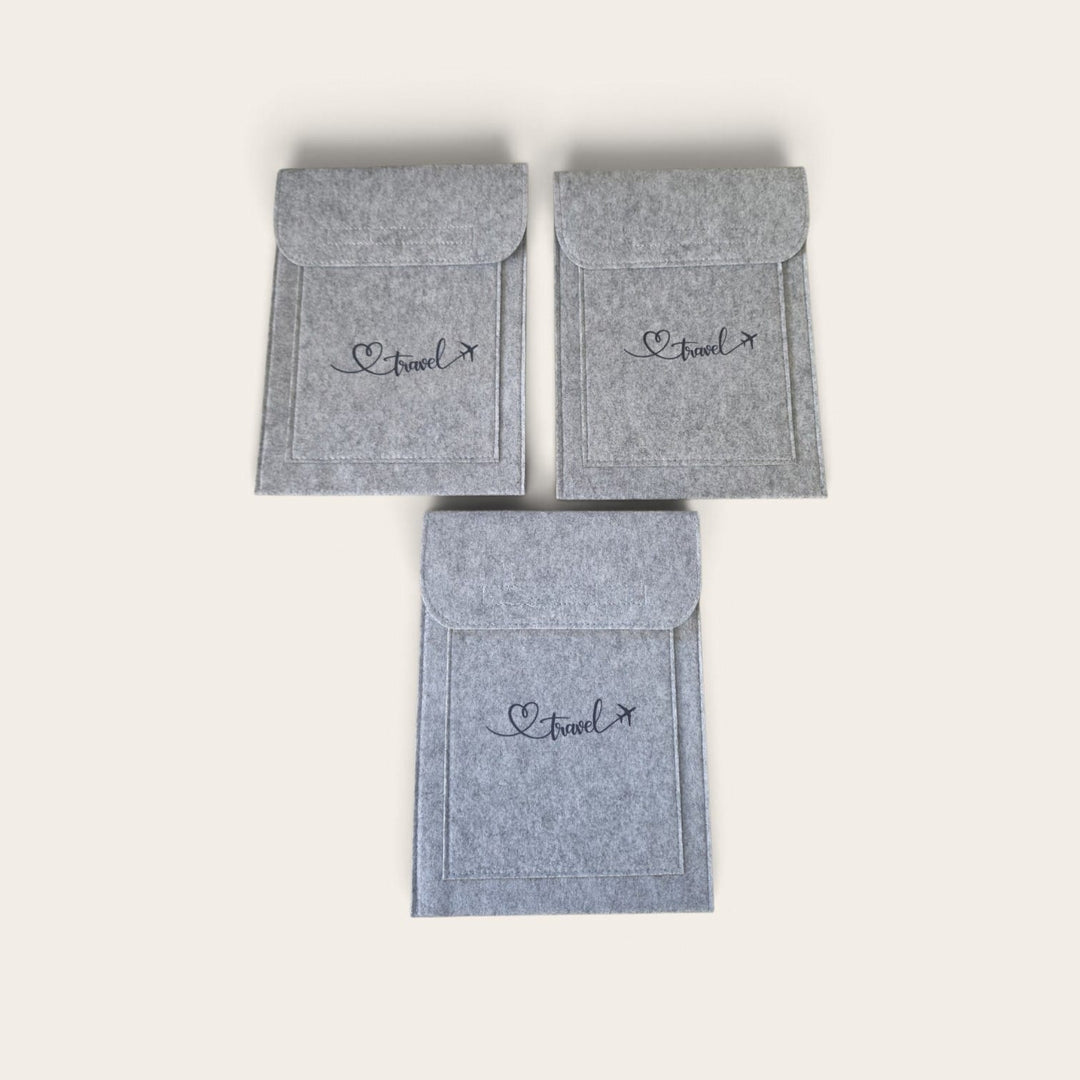 3 x  Double Pocket Wallets Travel