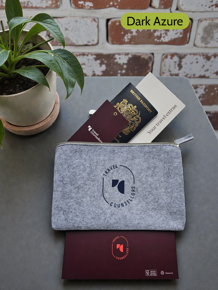 Zip Up Wallet in Light Grey with Oval Logo in various colours