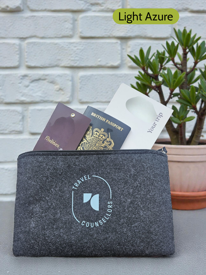 Zip Up Wallet in Charcoal with Oval Logo in various colours