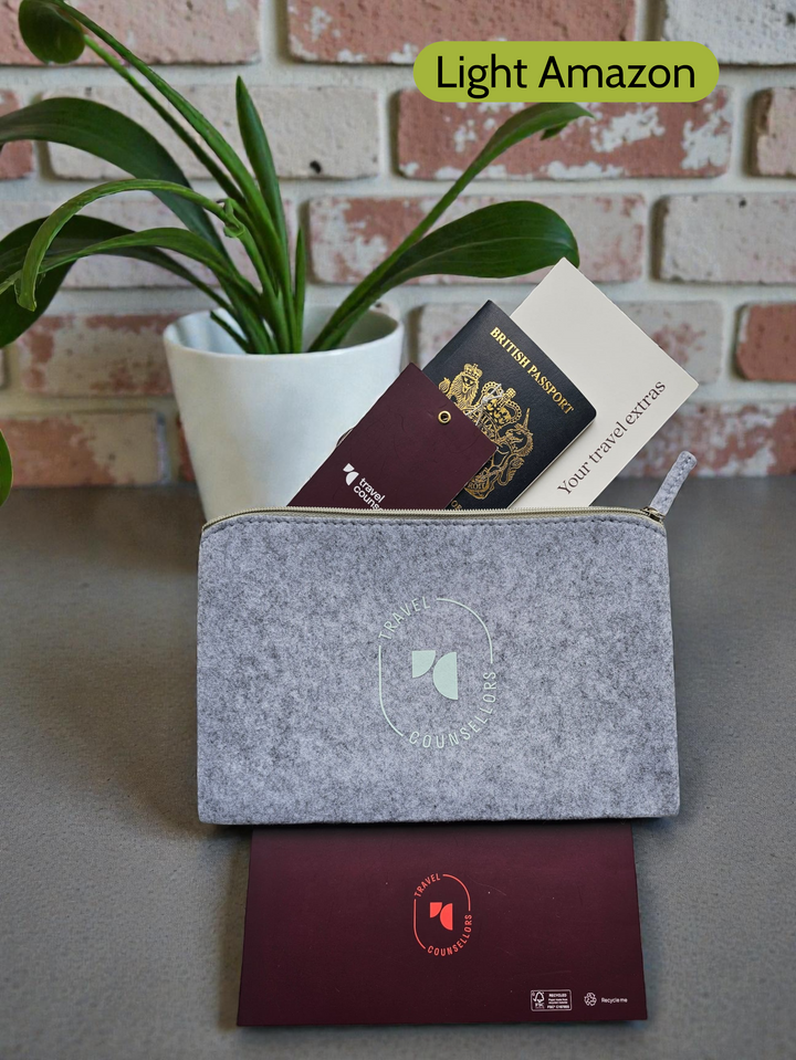 Zip Up Wallet in Light Grey with Oval Logo in various colours